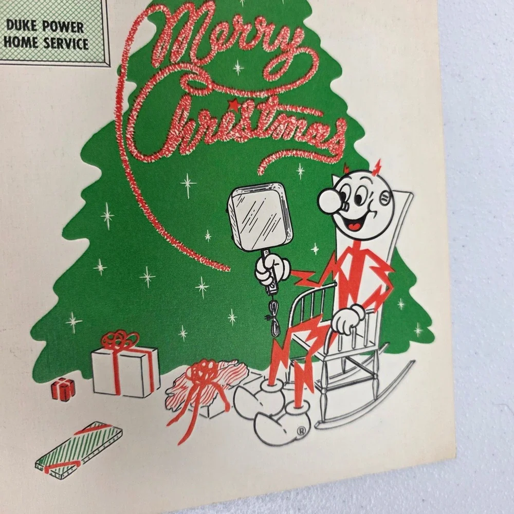 Vintage 50s Duke Power Reddy Kilowatt Cookbook Lot 2 Christmas Holiday Fare